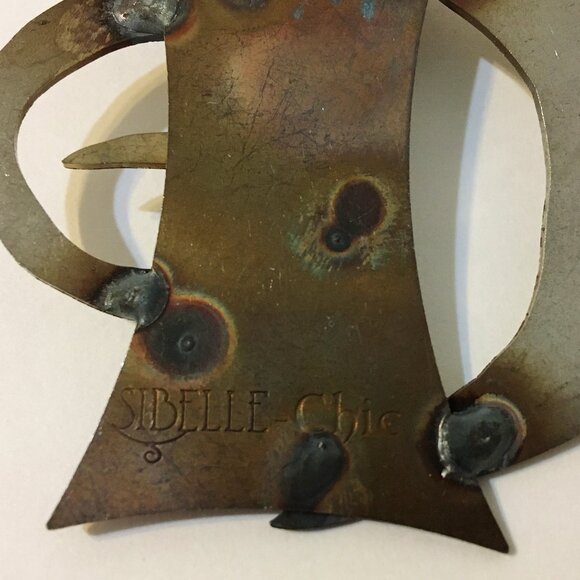 Crescent Pendant One Of A Kind Unique Handmade Stainless Steel Artisan New Gift - Picture 7 of 7